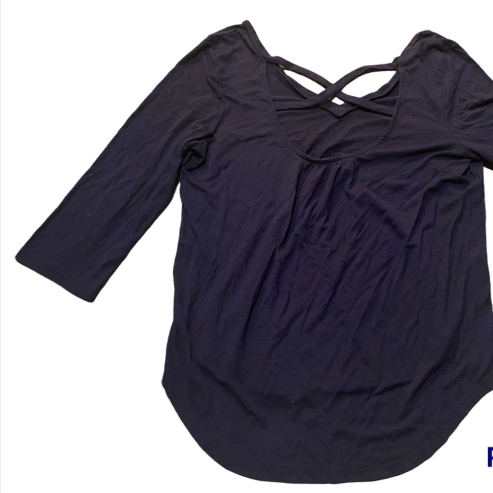 American eagle half sleeve shirt with cross back